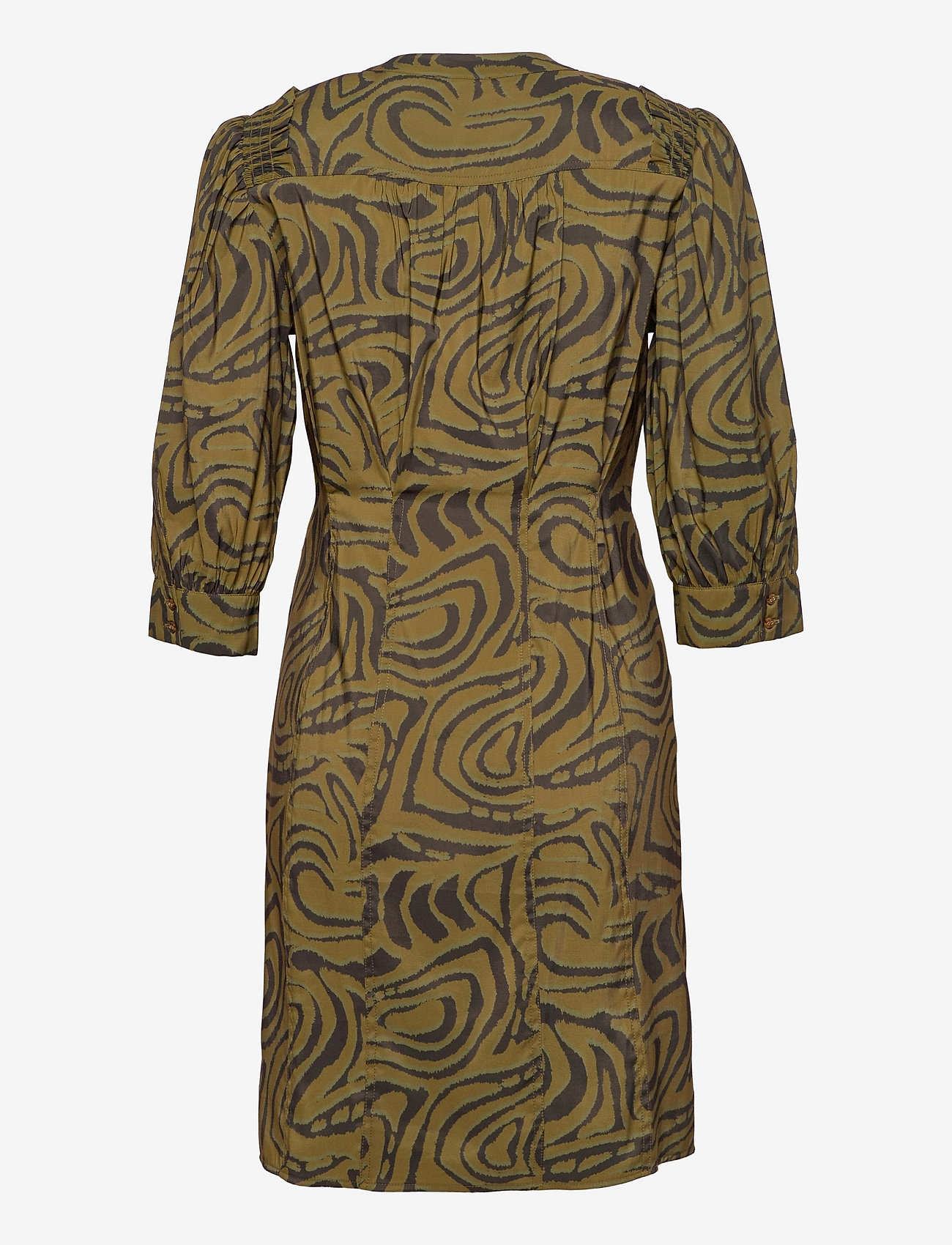 Scotch & Soda - Printed fitted button-through dress - särkkleidid - combo j - 1