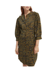 Scotch & Soda - Printed fitted button-through dress - shirt dresses - combo j - 2