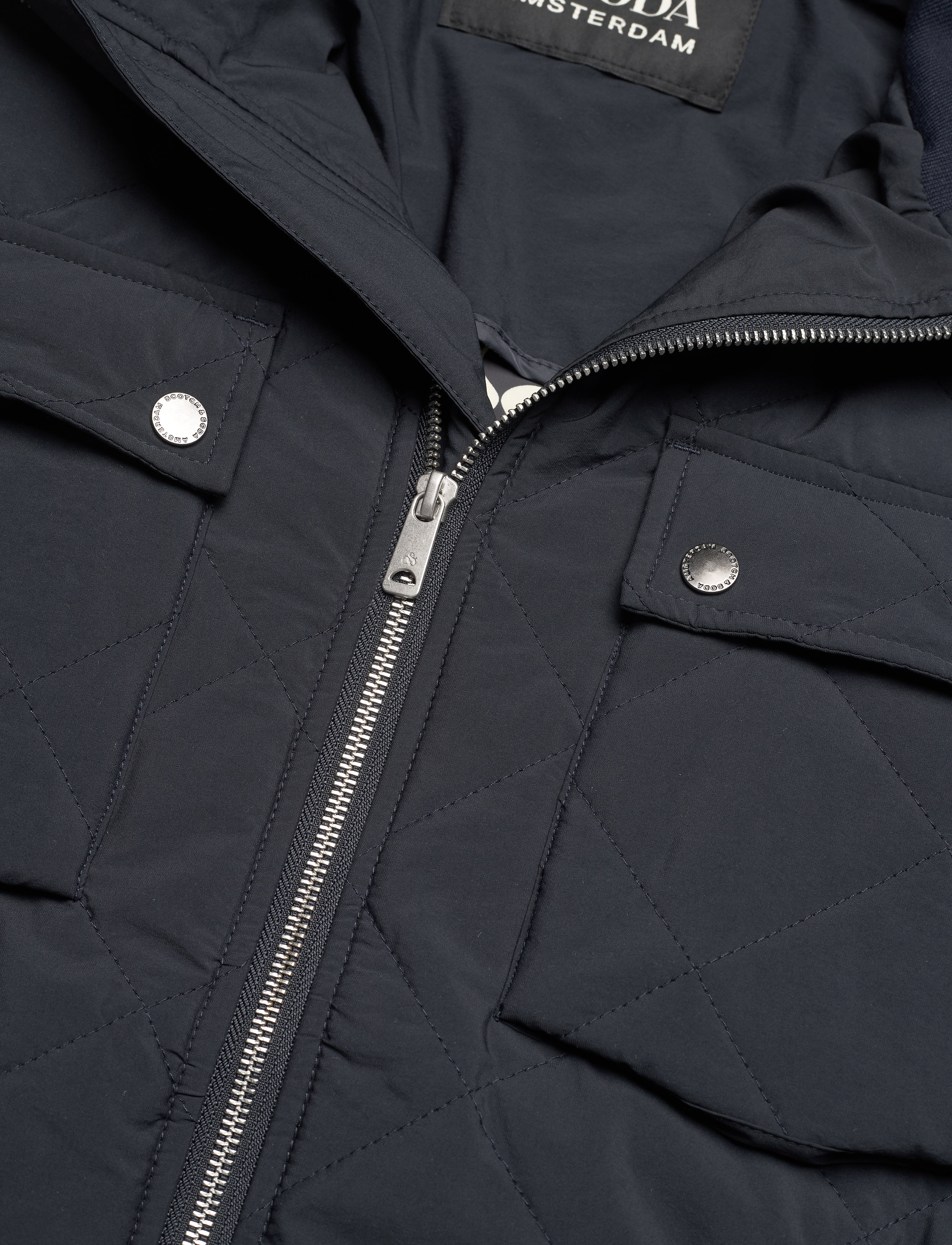 Scotch & Soda - Quilted short jacket with Repreve® filling - night - 3