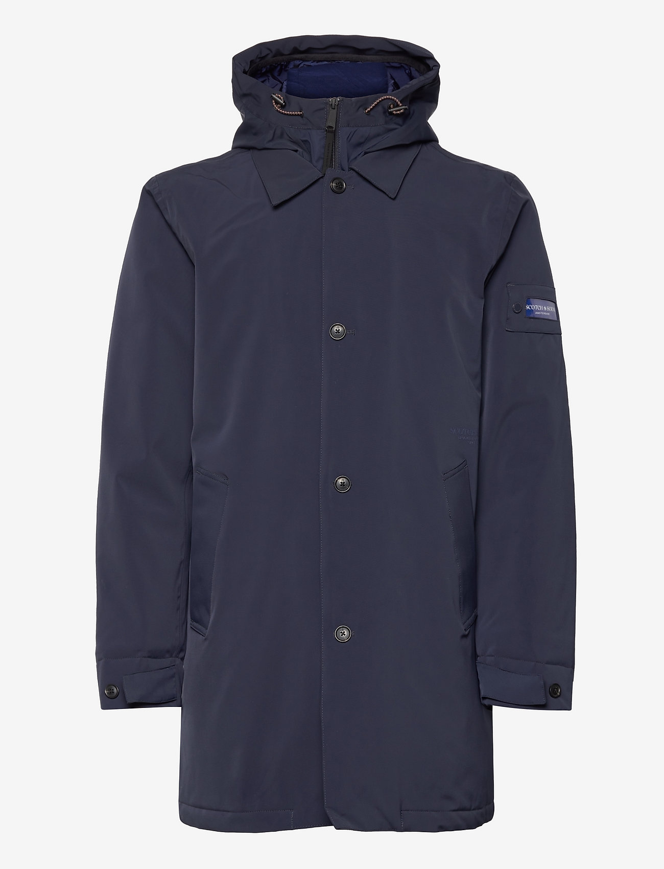 Scotch & Soda - Light padded hooded trenchcoat - night - 0