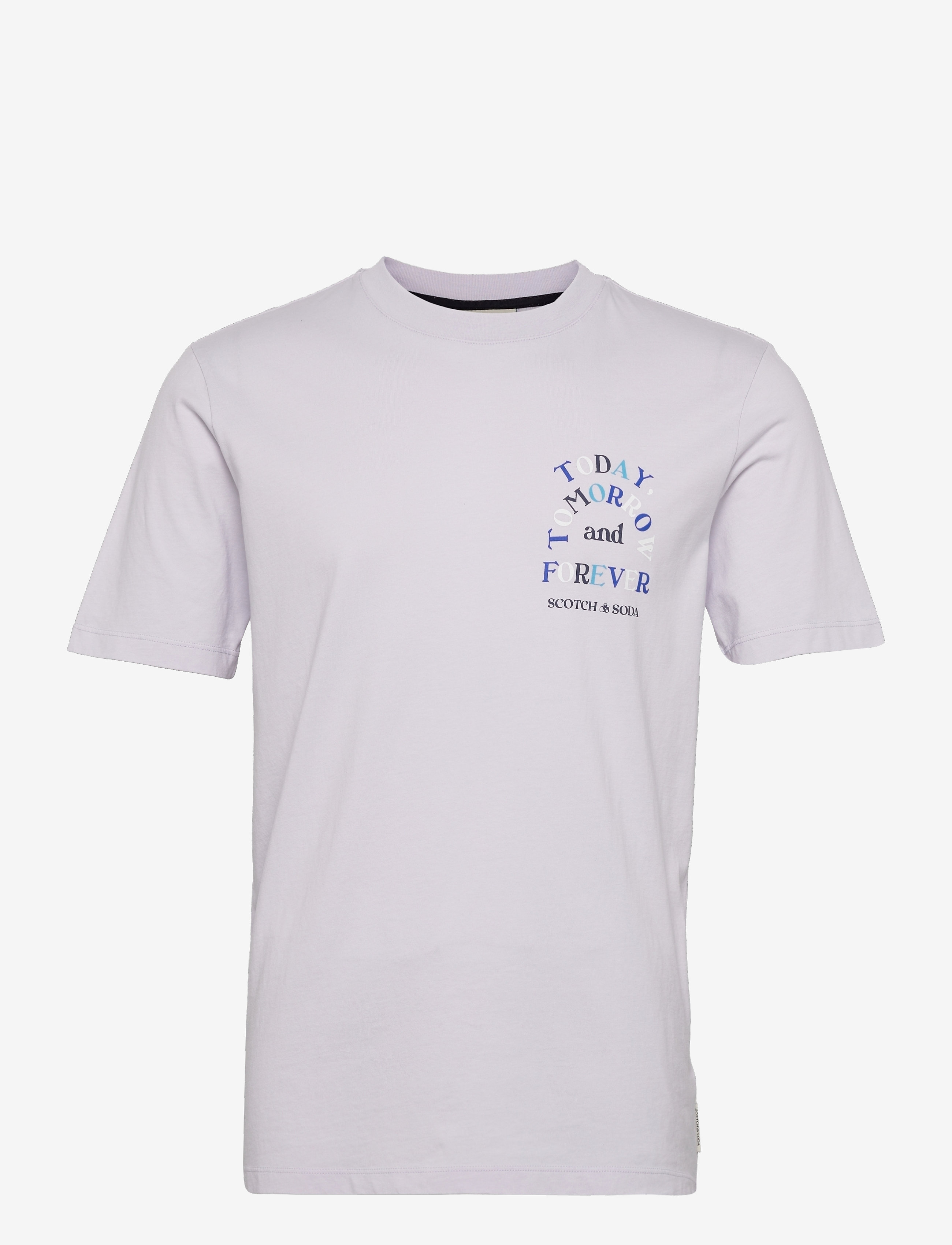 Scotch & Soda - Regular-fit artwork T-shirt in Organic Cotton - dream blue - 1