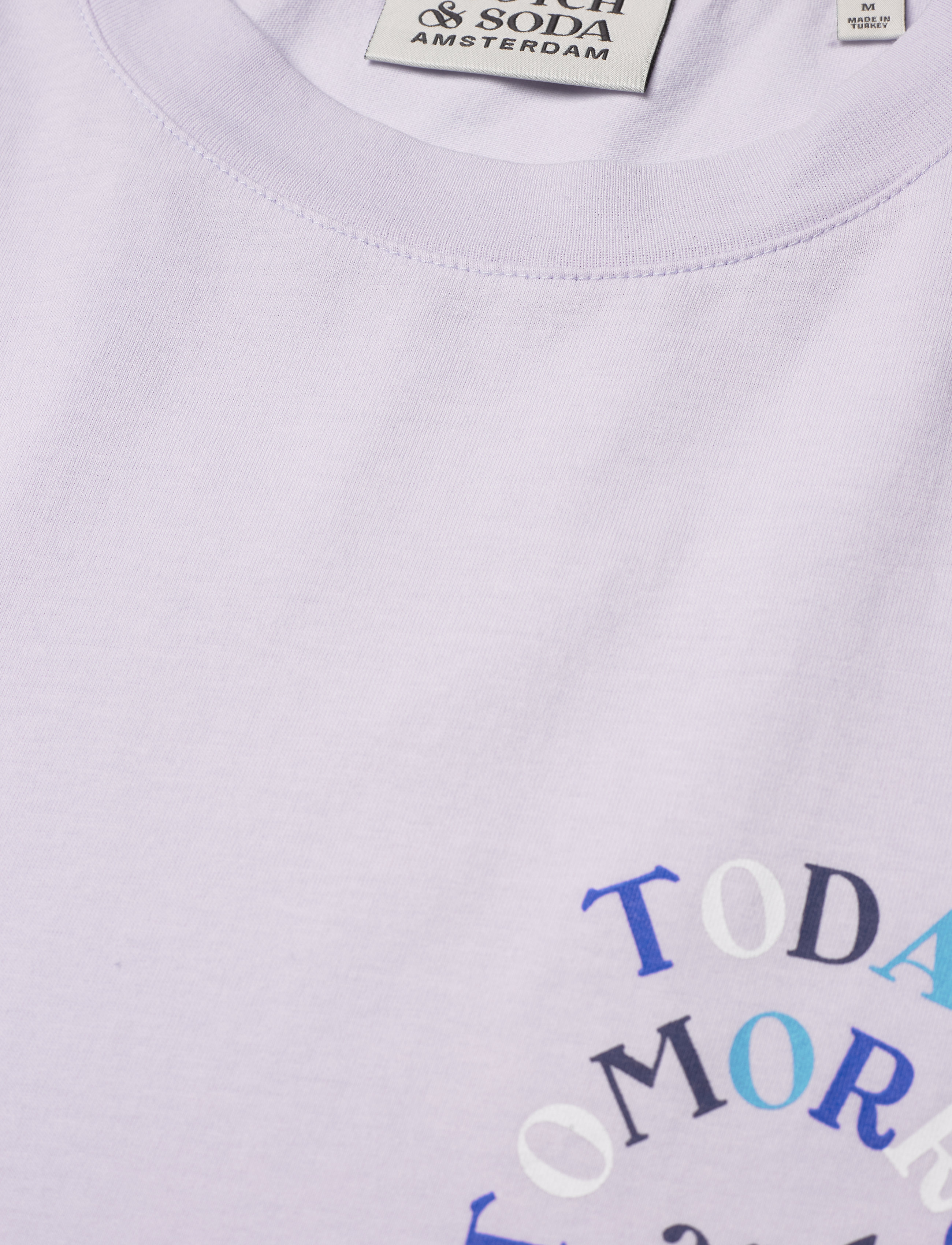 Scotch & Soda - Regular-fit artwork T-shirt in Organic Cotton - dream blue - 3