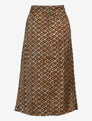 Scotch & Soda - Printed midi recycled Polyester wrap skirt - midi nederdele - combo j - 1