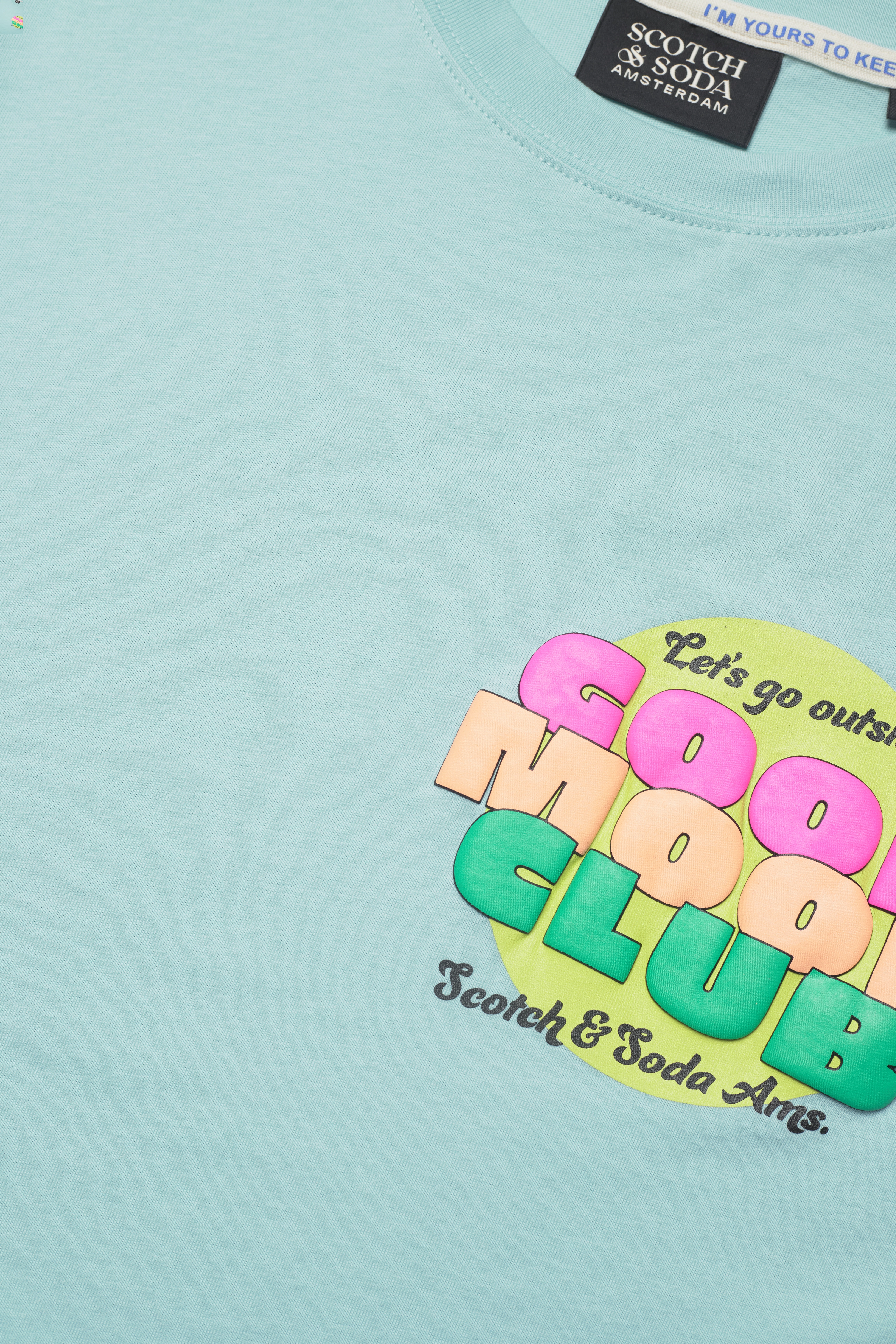 Scotch & Soda - Retro graphic jersey T-shirt in Organic Cotton - seafoam - 2