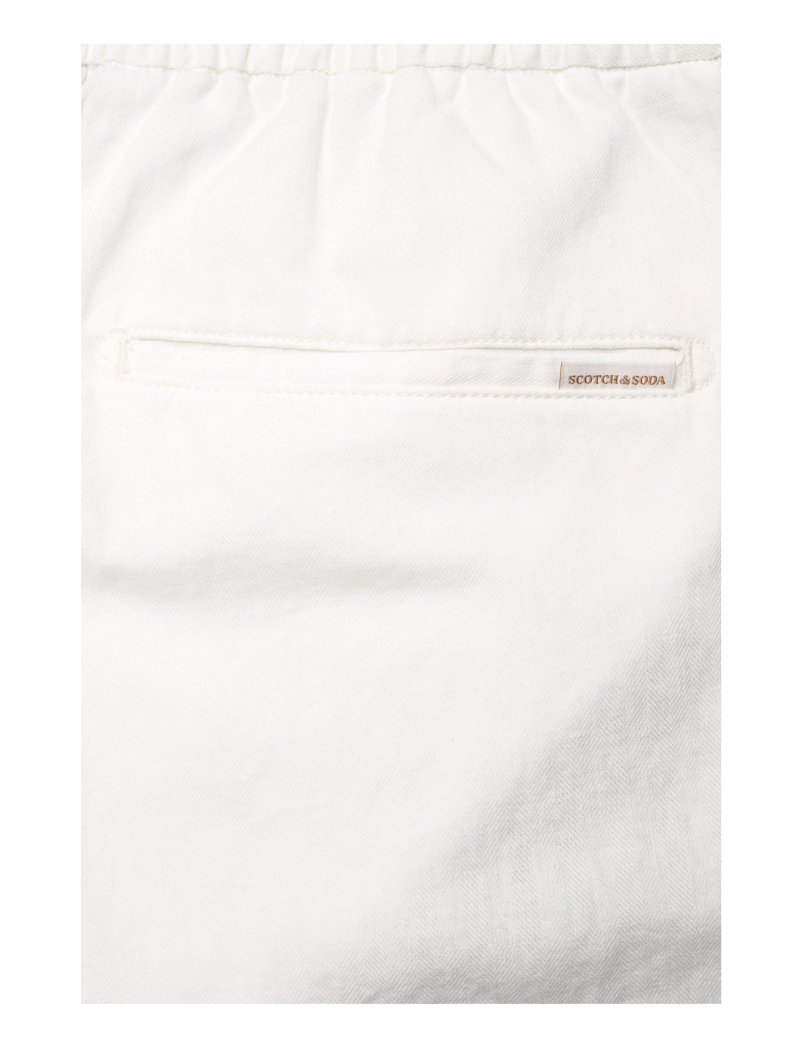 Scotch & Soda - Warren - regular straight fit linen-blend jogger - kit melange - 4