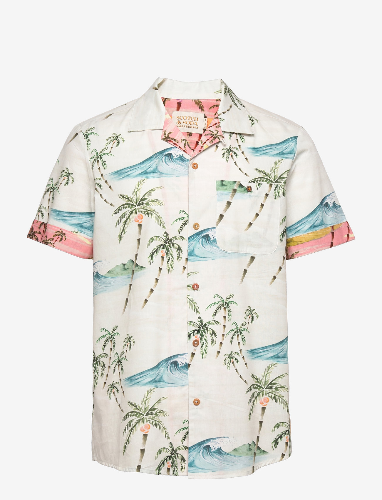 Scotch & Soda - Seasonal Printed Hawaiian detailed shirt - combo a - 0