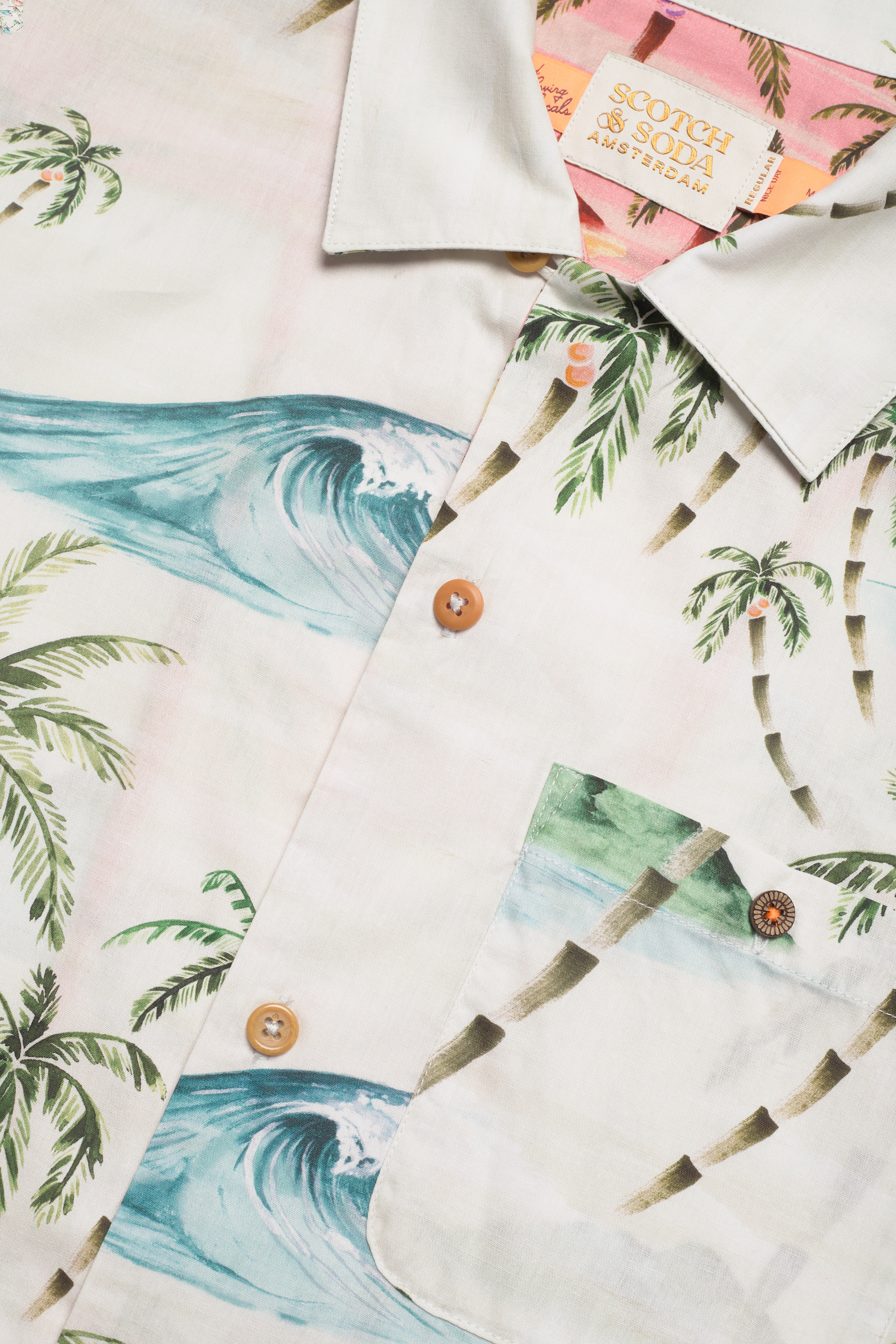 Scotch & Soda - Seasonal Printed Hawaiian detailed shirt - combo a - 4