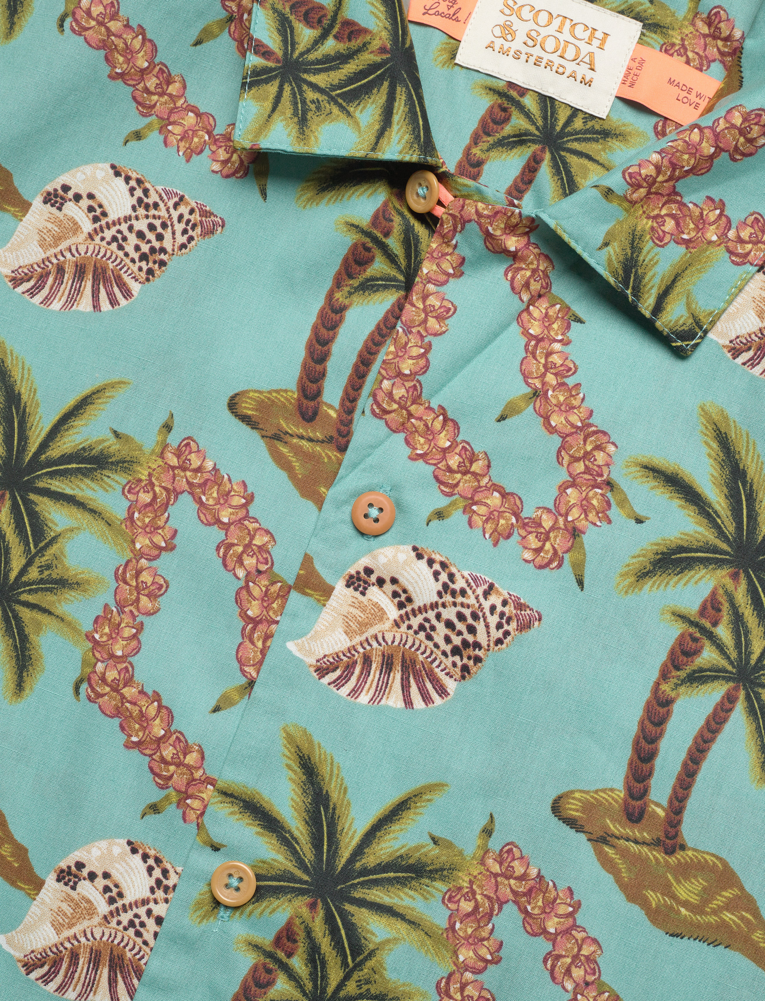 Scotch & Soda - Printed shortsleeve poplin shirt - combo a - 4