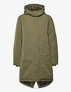 Water repellent parka with Repreve® filling - DARK OLIVE