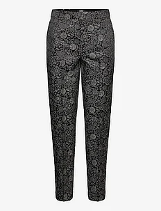 Lowry - Mid rise slim trousers in planetary jacquard pattern, Scotch & Soda