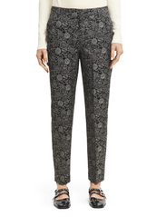 Scotch & Soda - Lowry - Mid rise slim trousers in planetary jacquard pattern - taisna piegriezuma bikses - planetary icons - 2