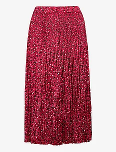 Pleated printed maxi skirt in recycled Polyester, Scotch & Soda