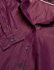 Scotch & Soda - Cotton lurex regular fit shirt - langermede skjorter - aubergine sunset - 3