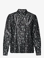 Cotton lurex regular fit shirt - PLANETARY ICONS