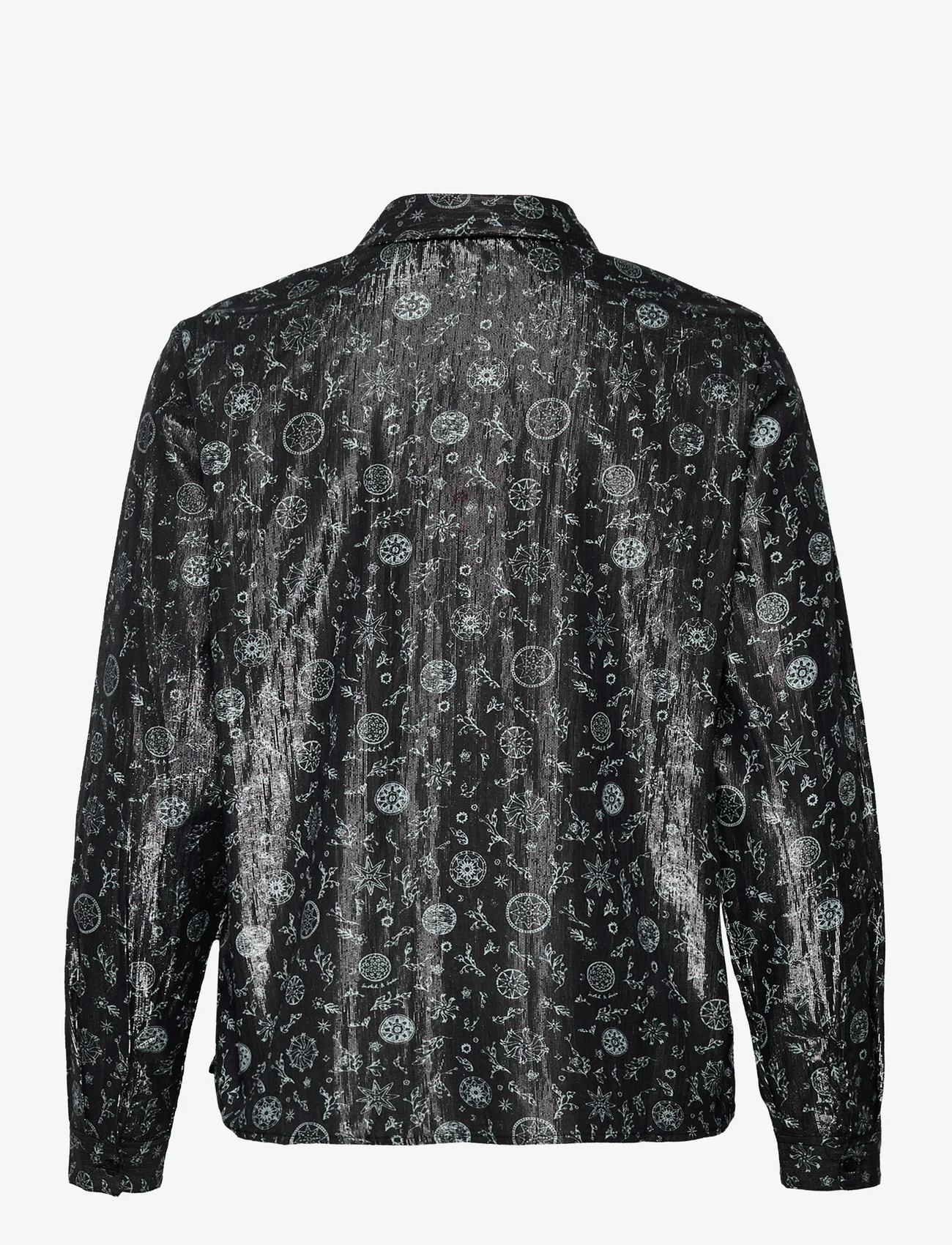 Scotch & Soda - Cotton lurex regular fit shirt - pitkähihaiset paidat - planetary icons - 1
