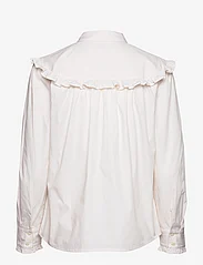 Scotch & Soda - Striped seasonal shirt with ruffled yoke detail - langärmlige blusen - antique white stripe - 1