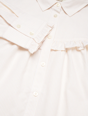 Scotch & Soda - Striped seasonal shirt with ruffled yoke detail - palaidinės ilgomis rankovėmis - antique white stripe - 3