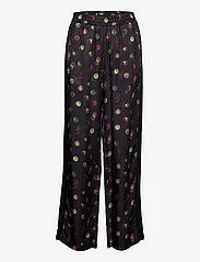 Scotch & Soda - Gia - Mid rise wide leg printed elasticated trousers - straight leg trousers - planets - 0