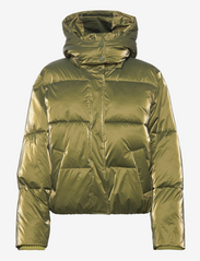 Water repellent technical puffer jacket - MILITARY