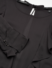 Scotch & Soda - Ruffled hem mini dress - korte kjoler - black sky - 3