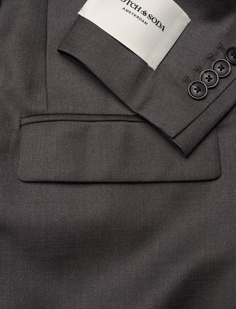 Scotch & Soda - Core DB tropical wool boyfriend blazer with belt - blazer mit gürtel - charcoal melange - 3