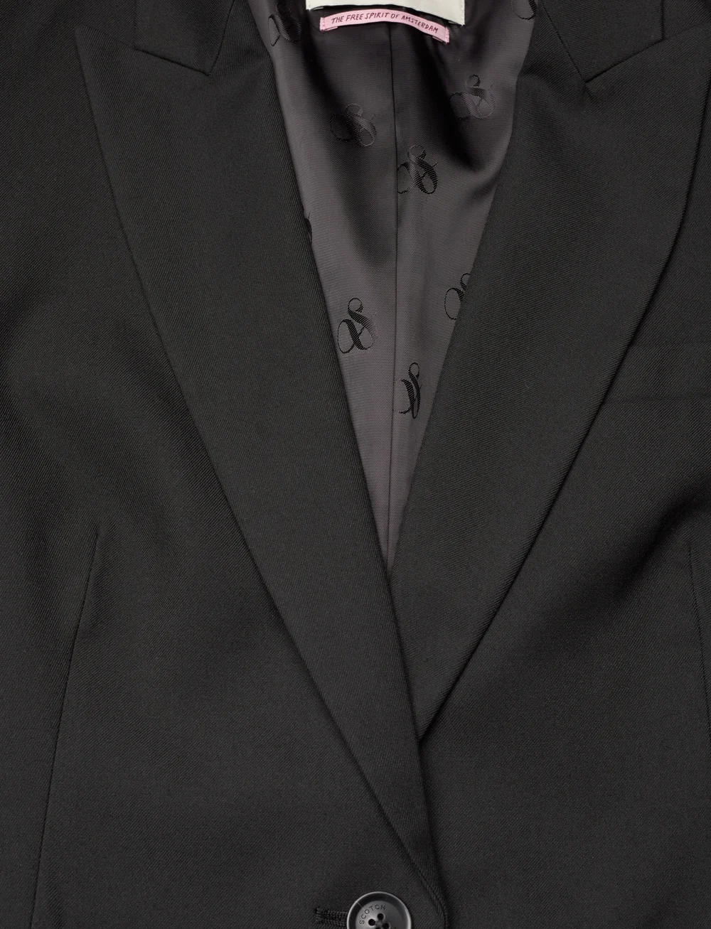 Scotch & Soda - Core SB fitted blazer - enkeltradede blazere - black - 2