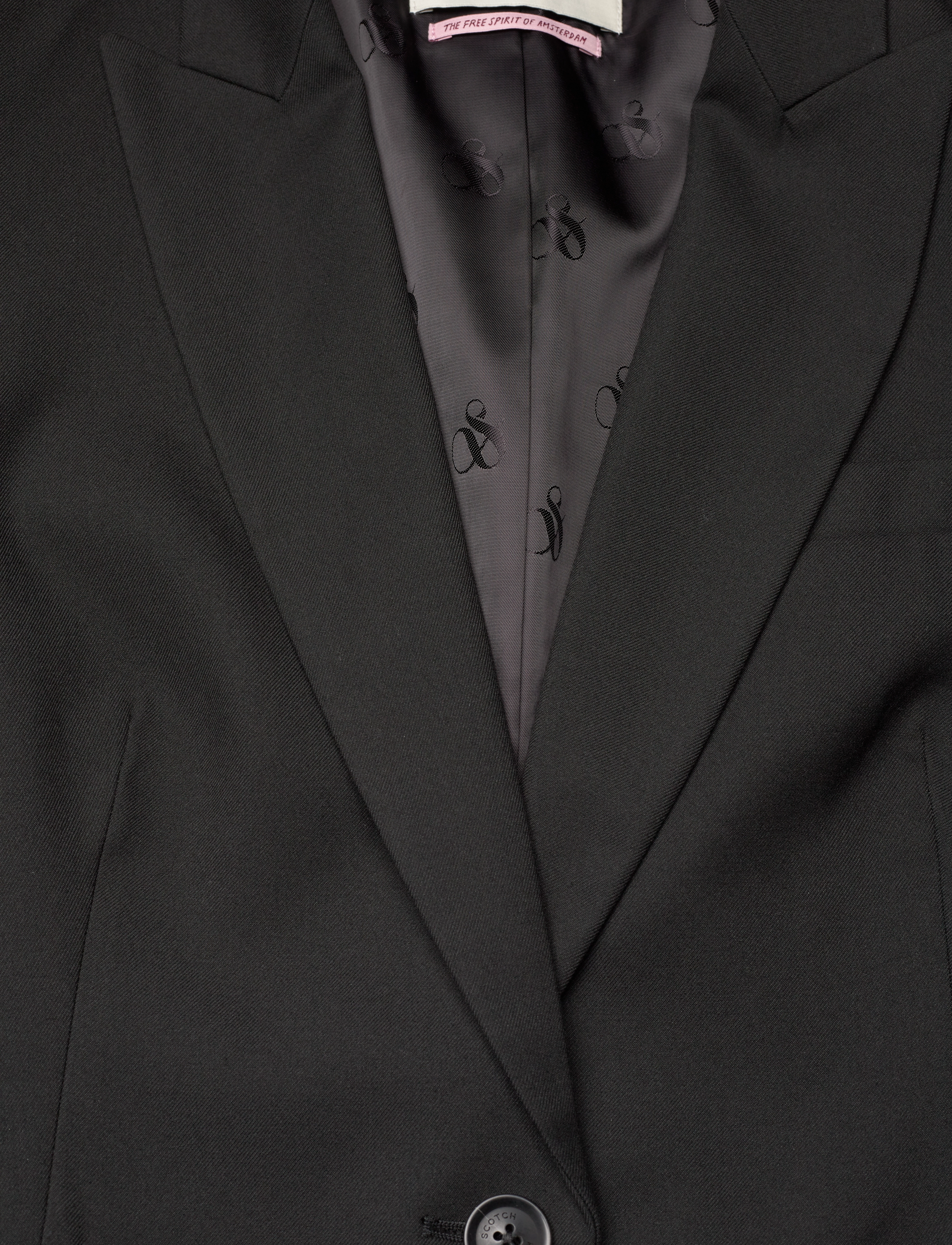 Scotch & Soda - Core SB fitted blazer - enkelknäppta kavajer - black - 2