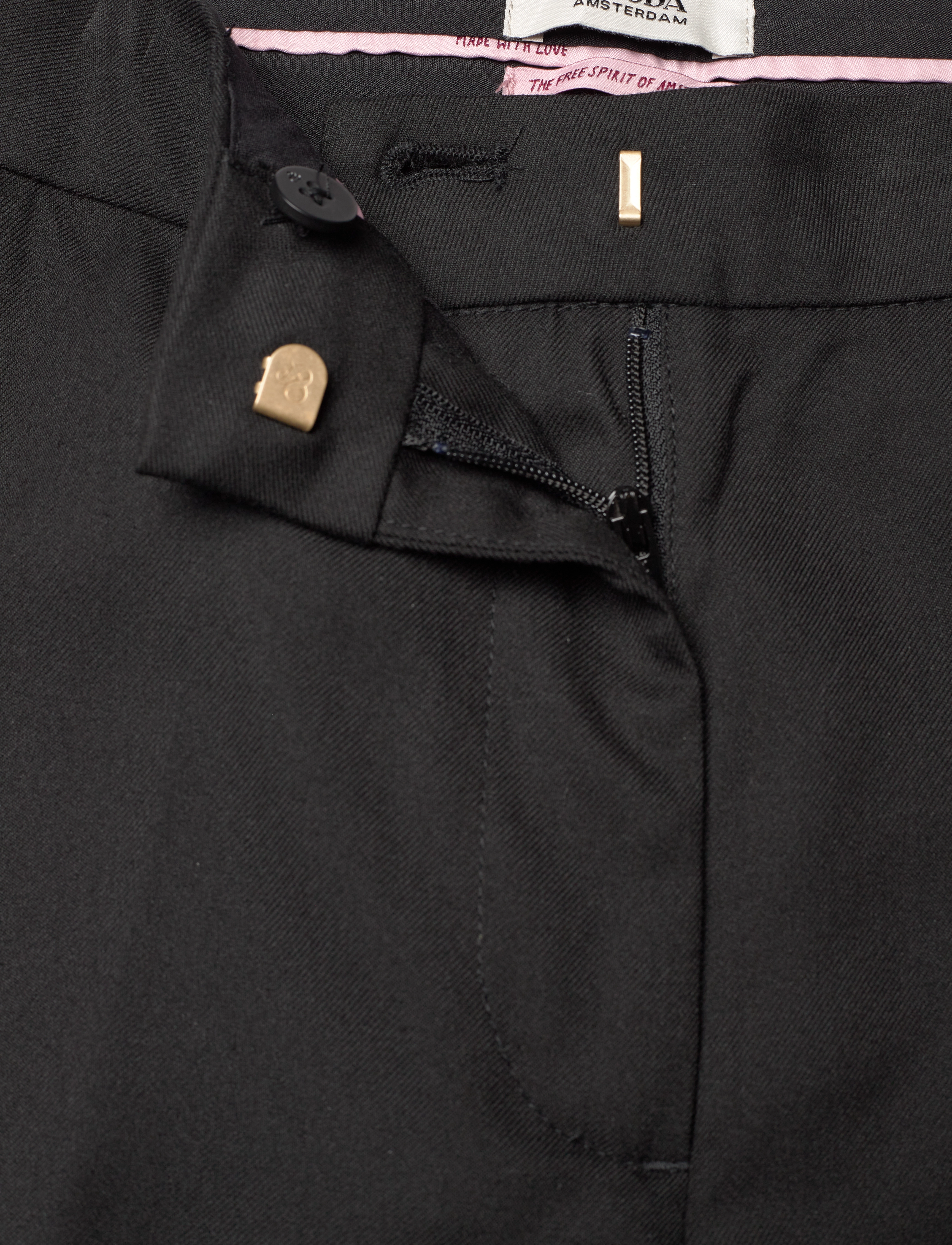 Scotch & Soda - Core Lowry pant - kostymbyxor - black - 3
