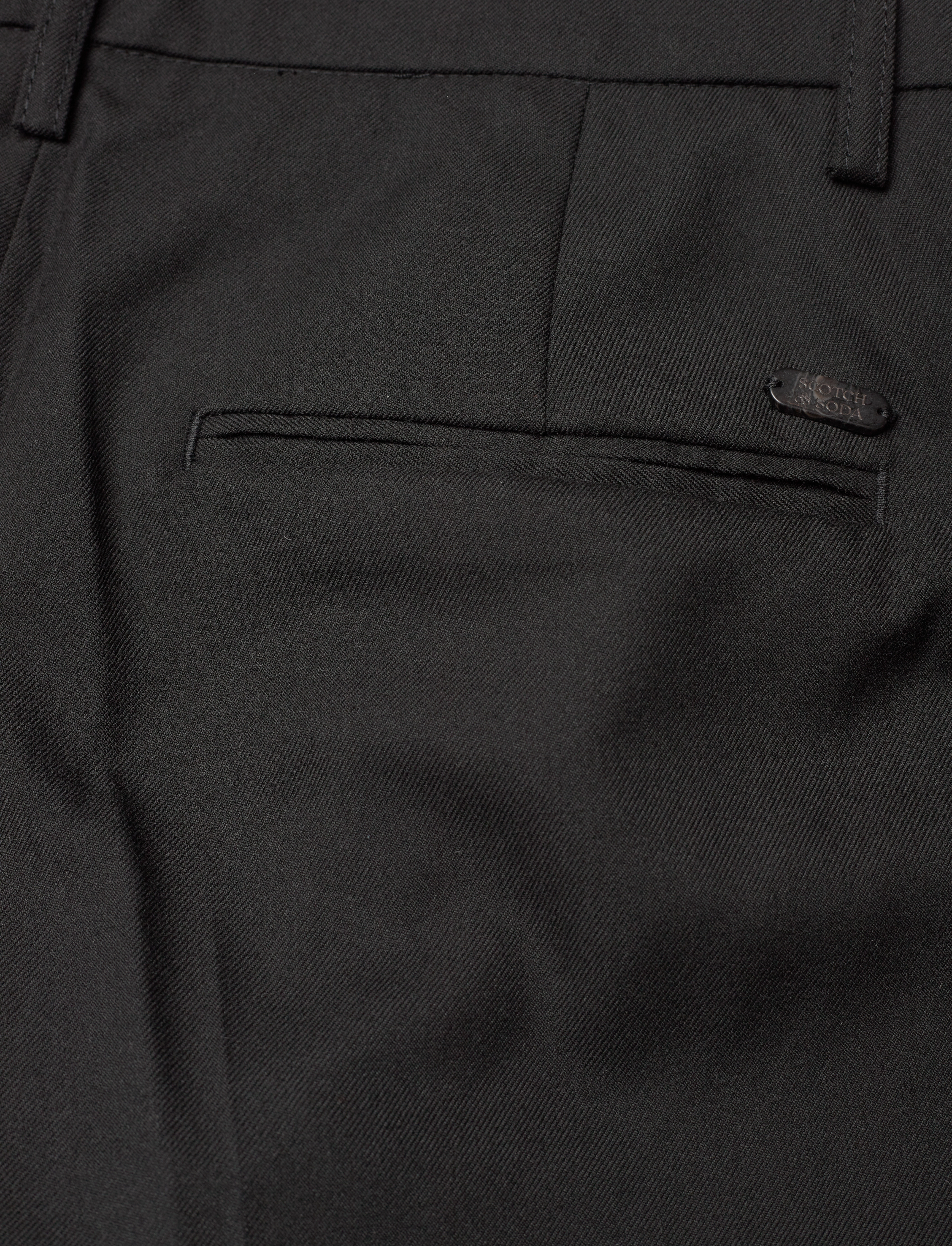 Scotch & Soda - Core Lowry pant - kostymbyxor - black - 4