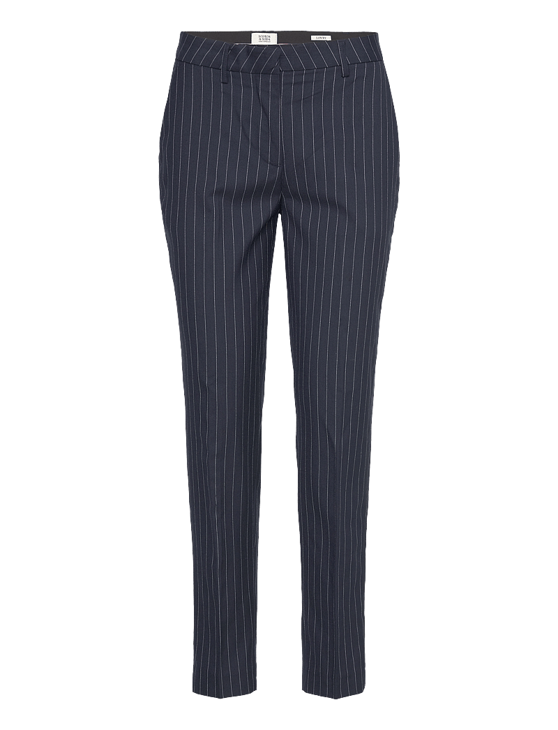 Scotch & Soda - Core Lowry pant - habitbukser - night blue pinstripe - 0
