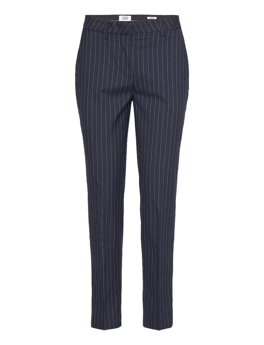 Scotch & Soda - Core Lowry pant - pantalons habillés - night blue pinstripe - 0