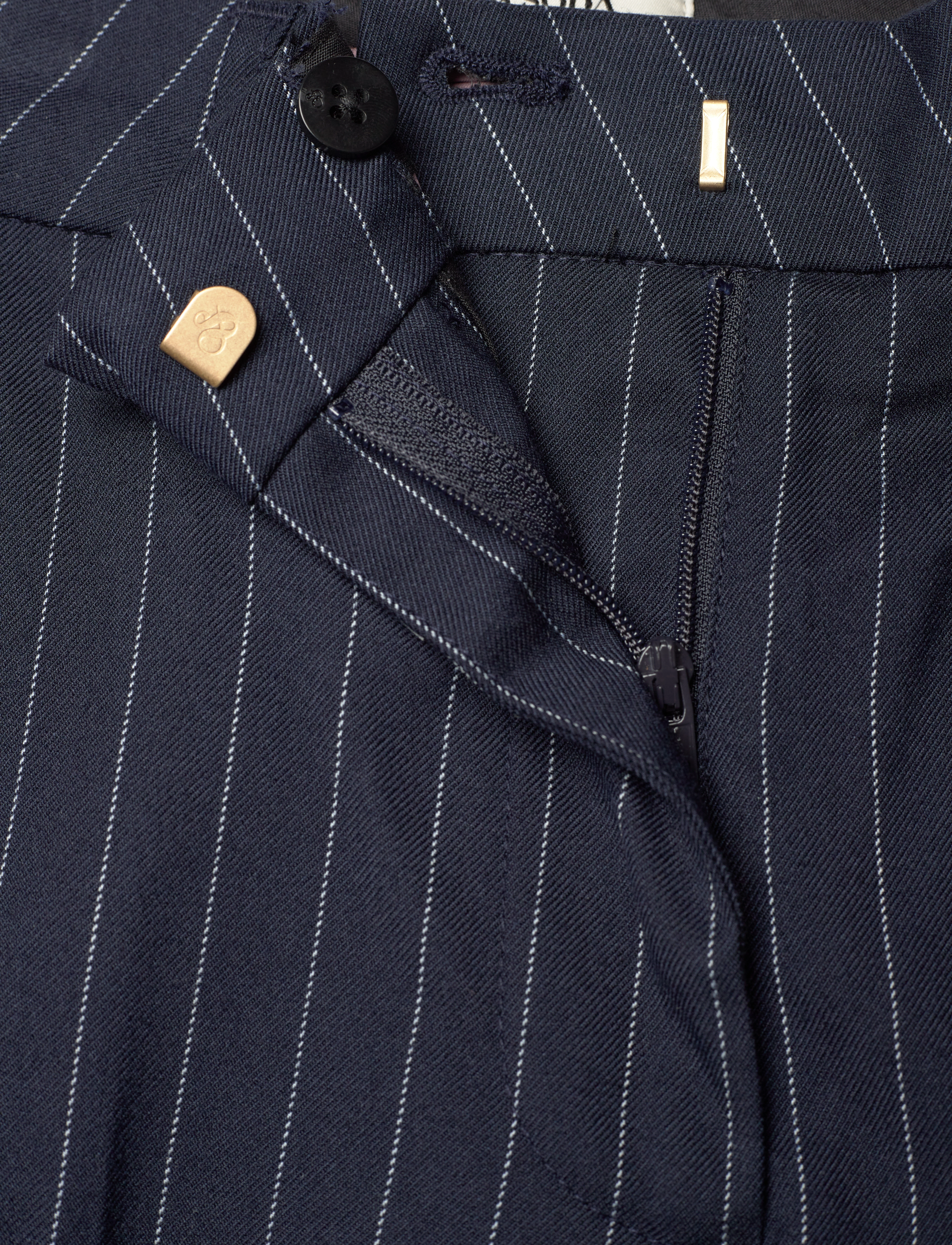 Scotch & Soda - Core Lowry pant - festtøj til outletpriser - night blue pinstripe - 3