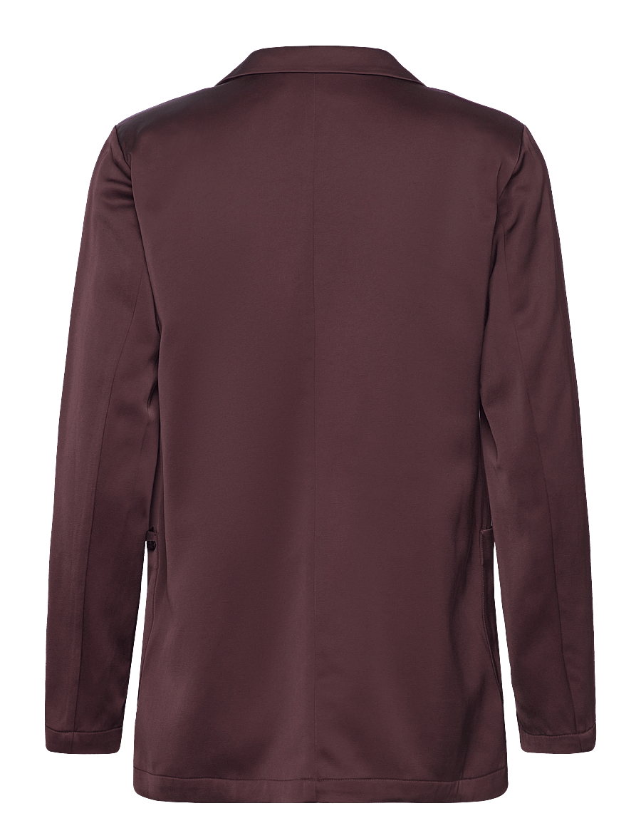 Scotch & Soda - SB satin blazer - party wear at outlet prices - dark bordeaux - 1