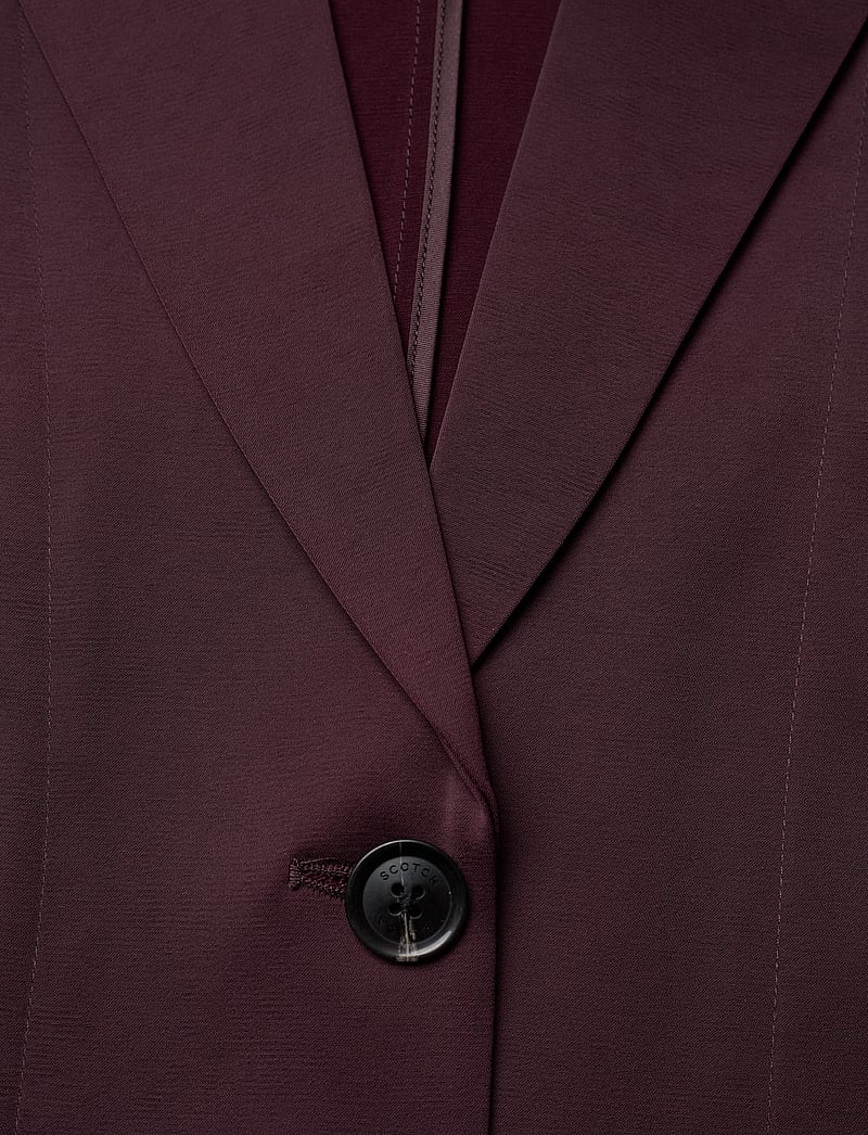 Scotch & Soda - SB satin blazer - einreihige blazer - dark bordeaux - 2