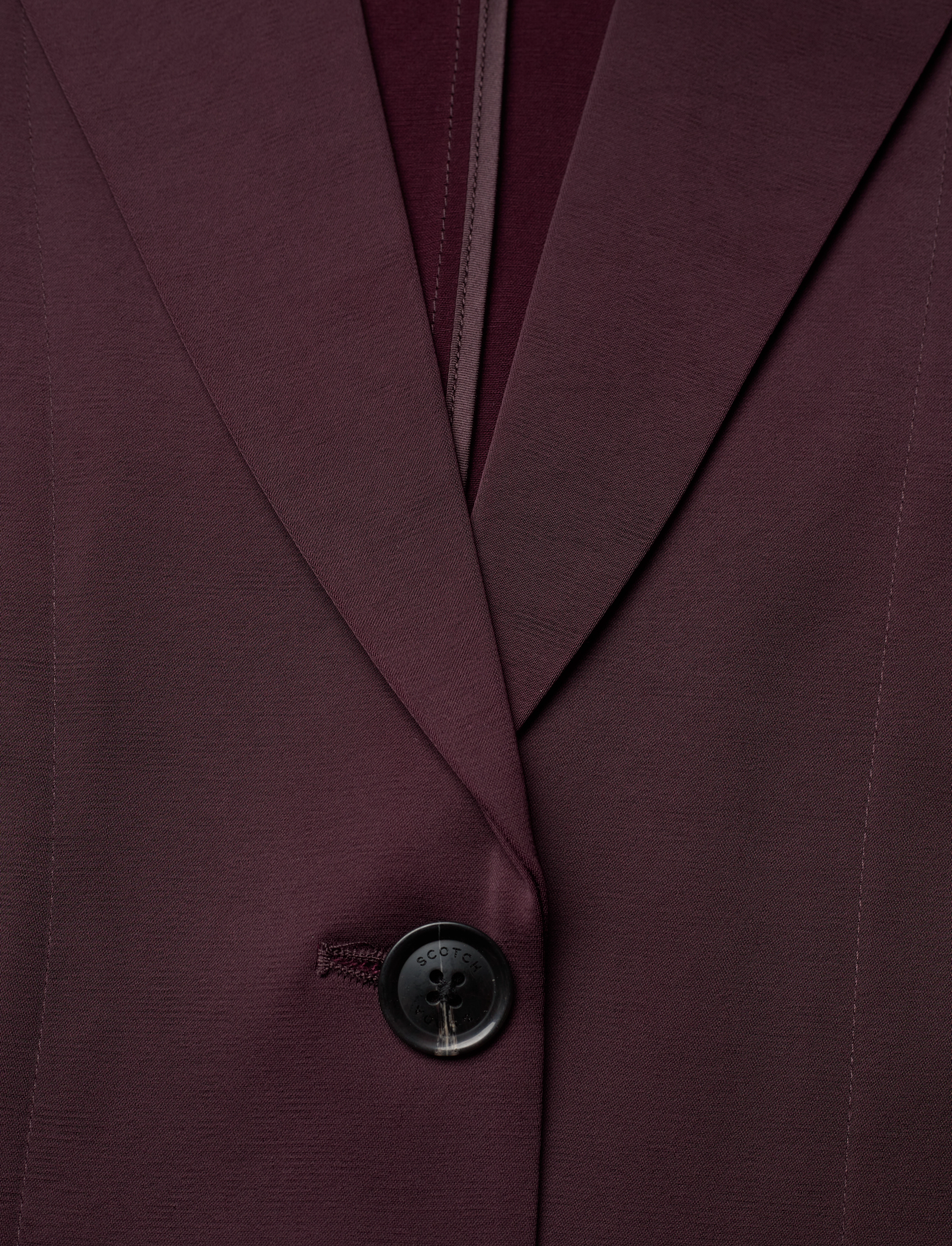 Scotch & Soda - SB satin blazer - festtøj til outletpriser - dark bordeaux - 3