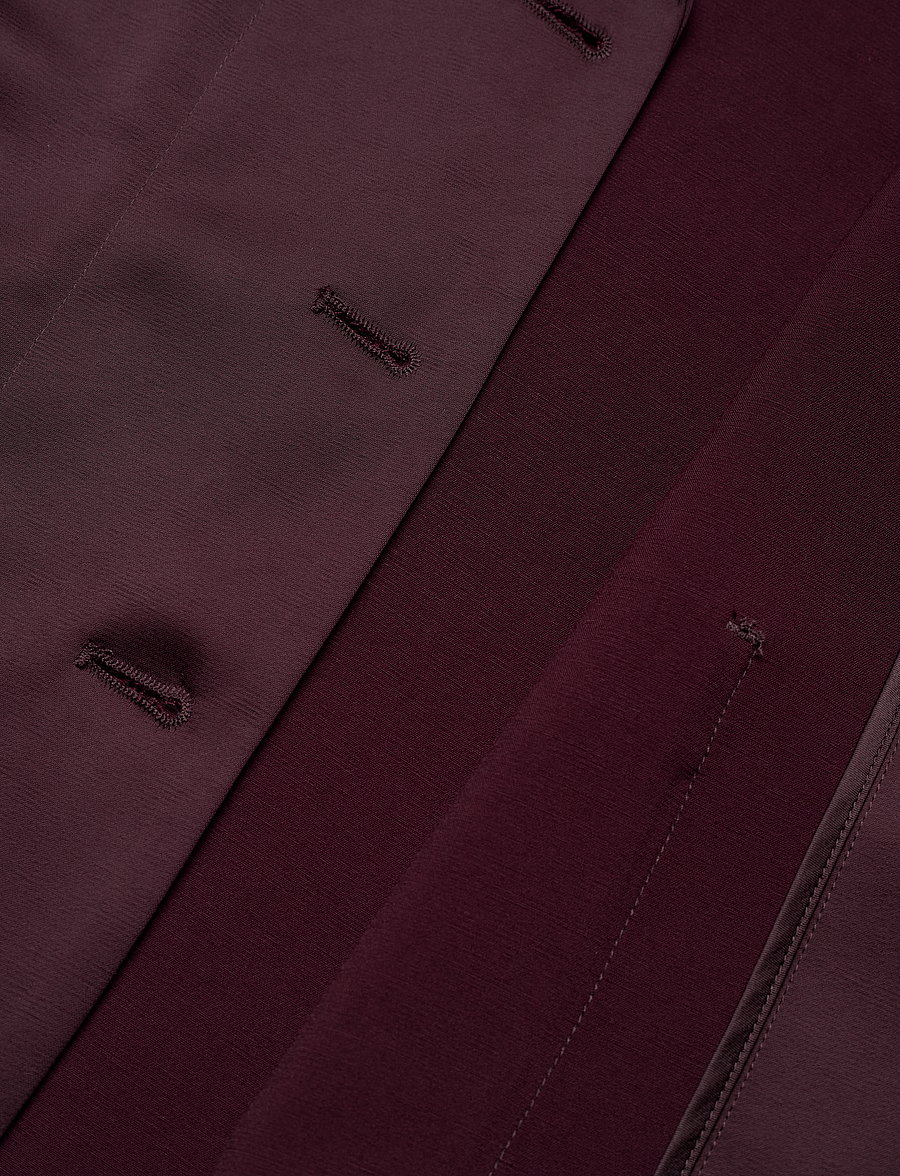 Scotch & Soda - SB satin blazer - party wear at outlet prices - dark bordeaux - 2
