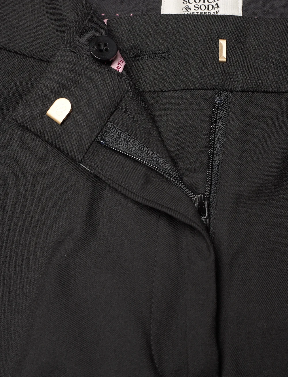 Scotch & Soda - Core Edie Pant - kostymbyxor - black - 3