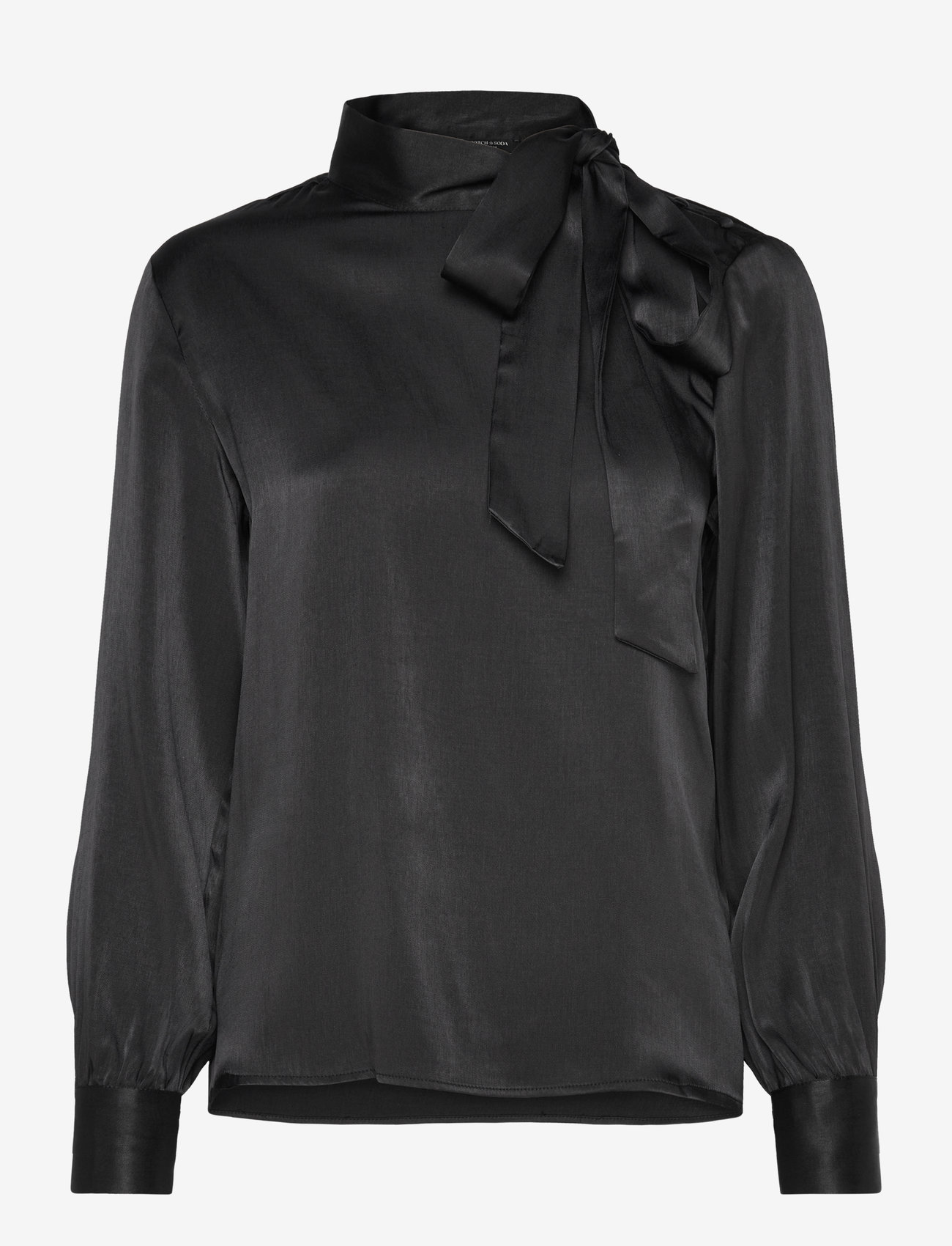 Scotch & Soda - Bow neck top - evening black - 0