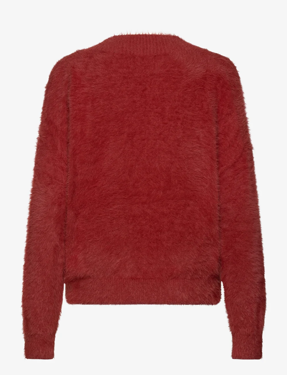 Scotch & Soda - Fluffy V-neck relaxed pullover - stickade tröjor - rust - 1