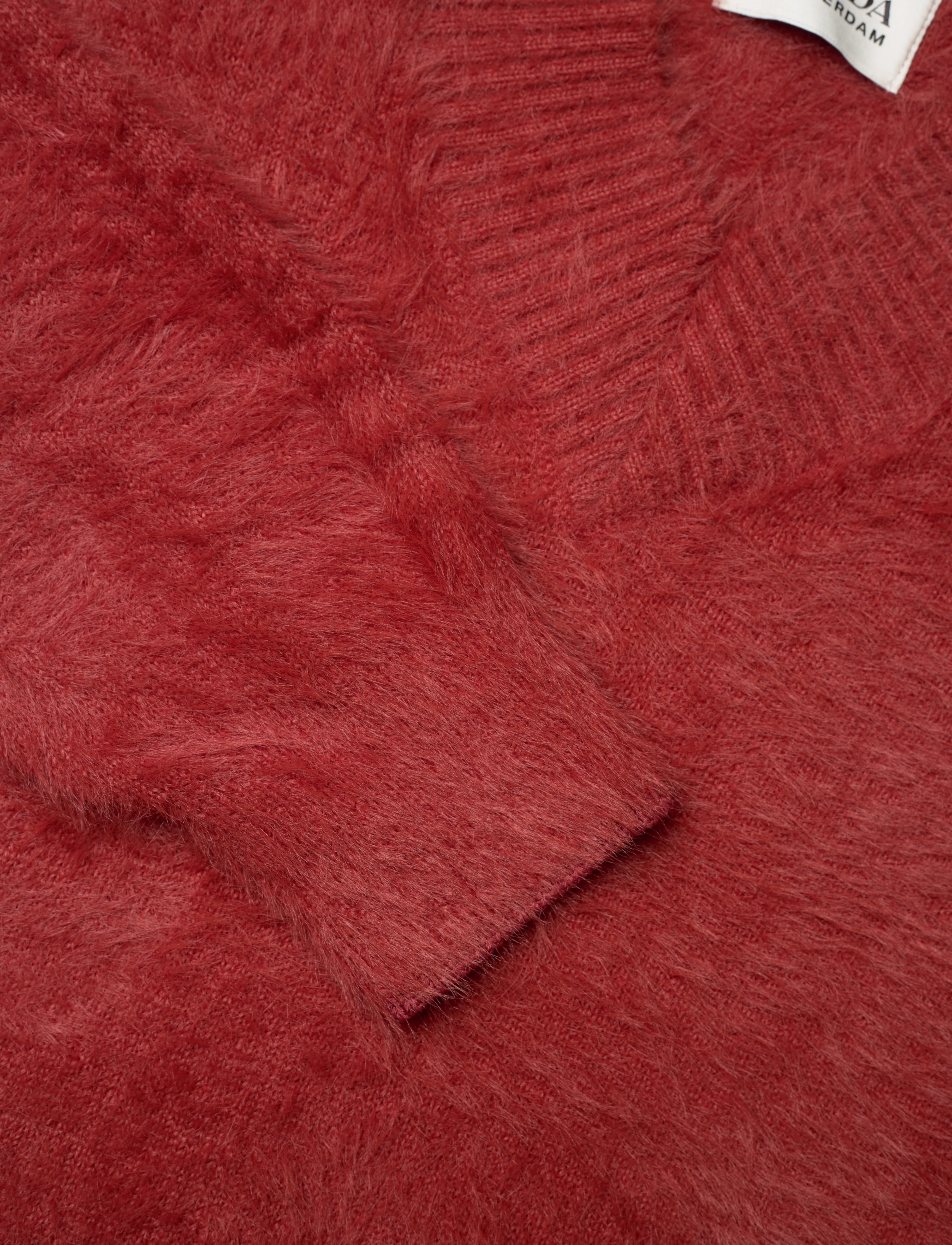 Scotch & Soda - Fluffy V-neck relaxed pullover - trøjer - rust - 2
