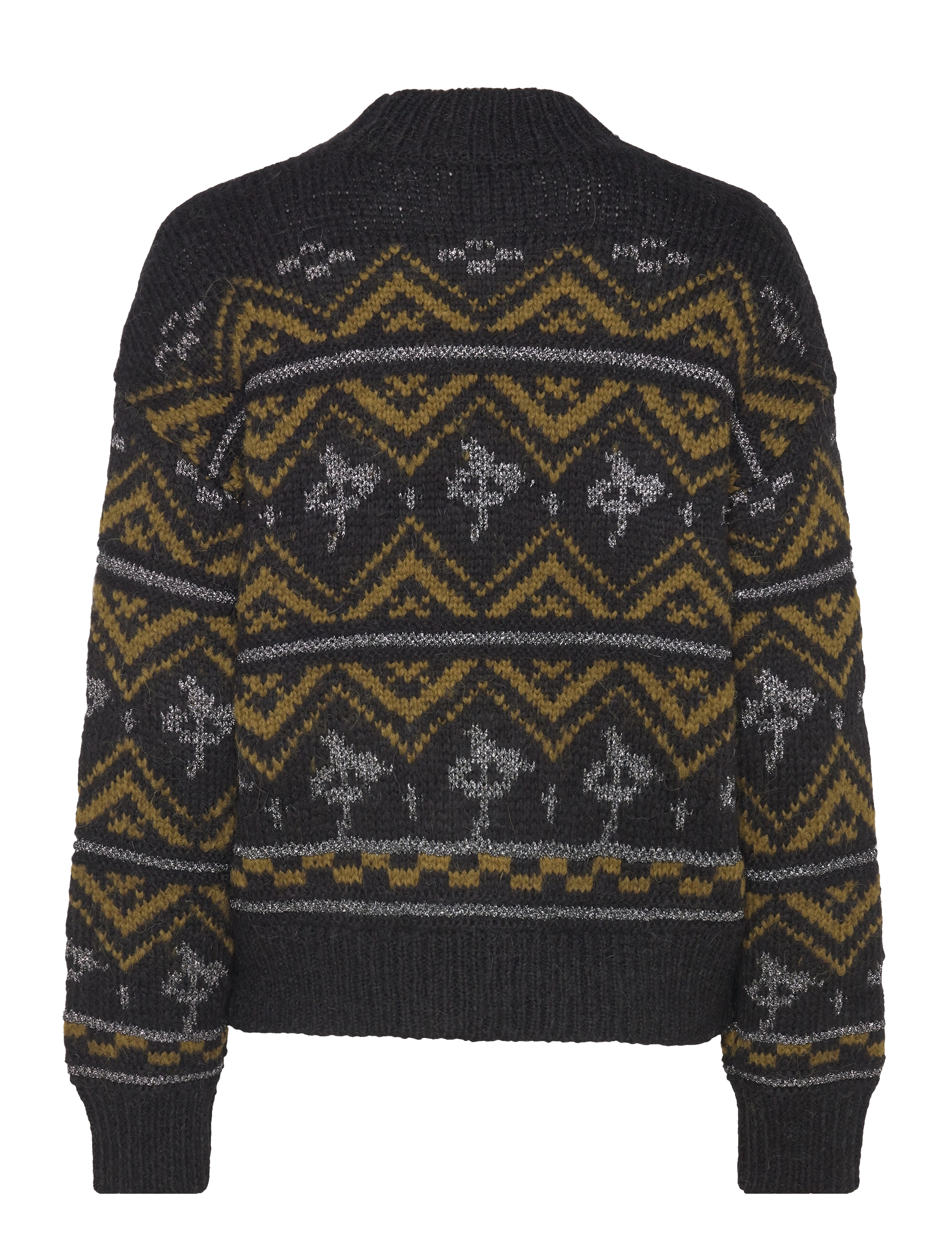 Scotch & Soda - Metallic Fair Isle pullover - trøjer - evening black - 1