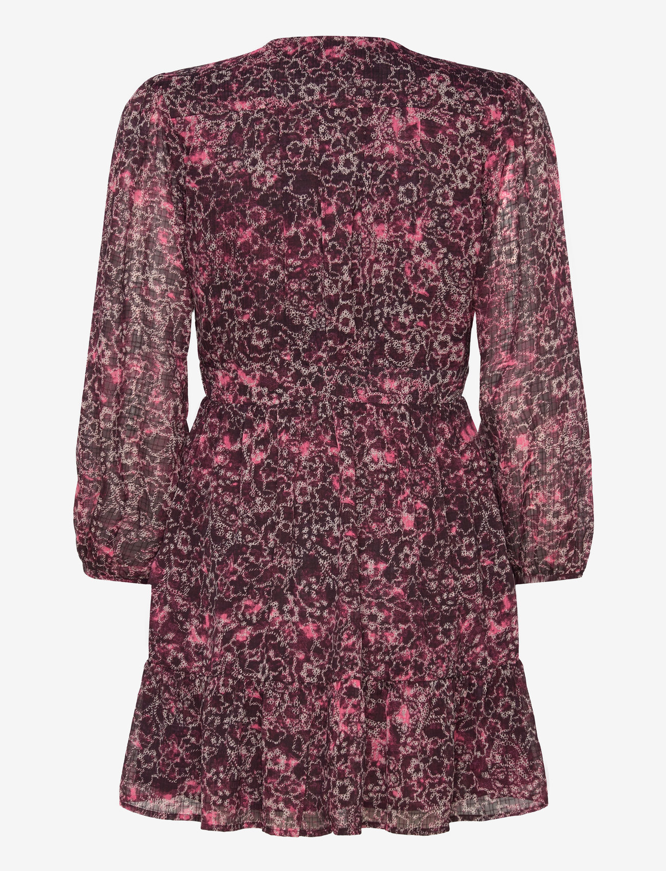 Scotch & Soda - Mini wrap dress - omlottklänningar - shibori floral pink - 1