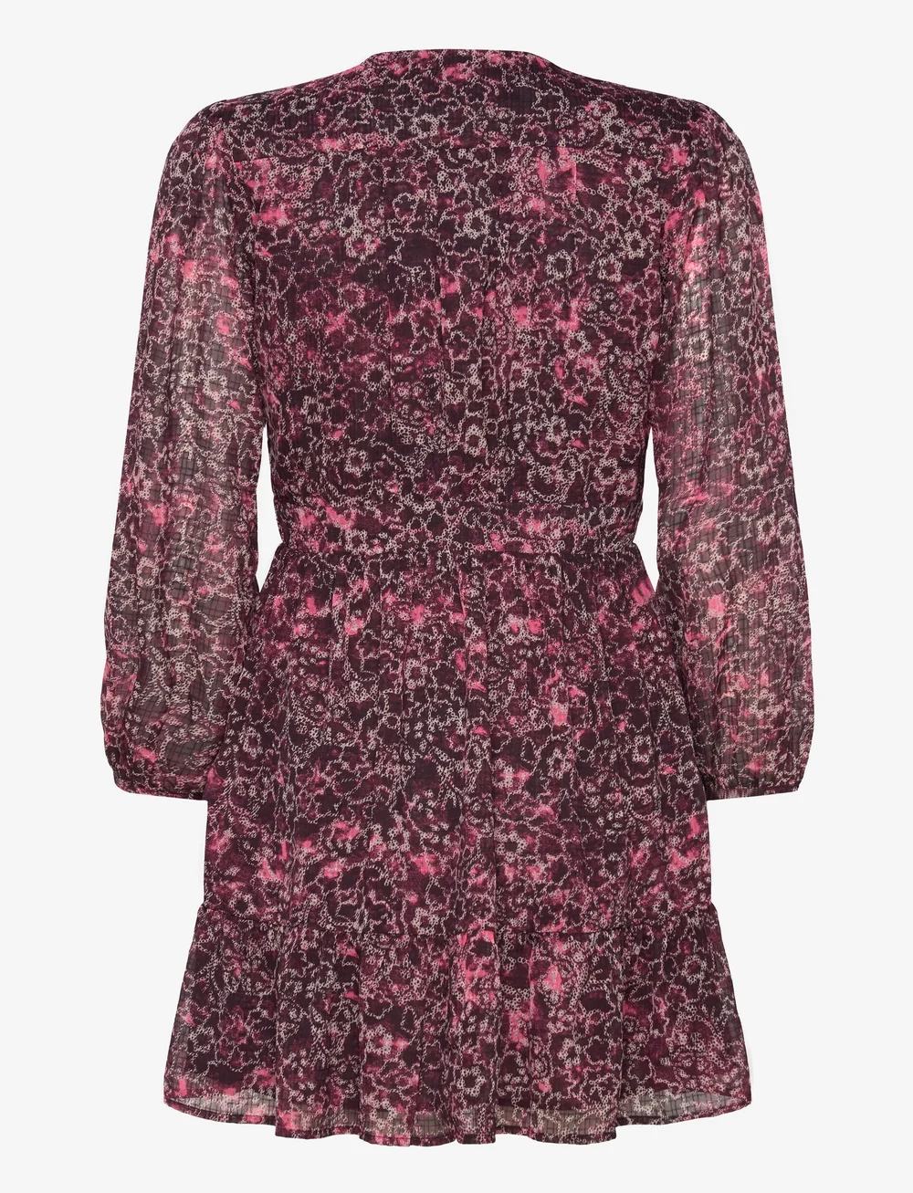 Scotch & Soda - Mini wrap dress - wrap dresses - shibori floral pink - 1