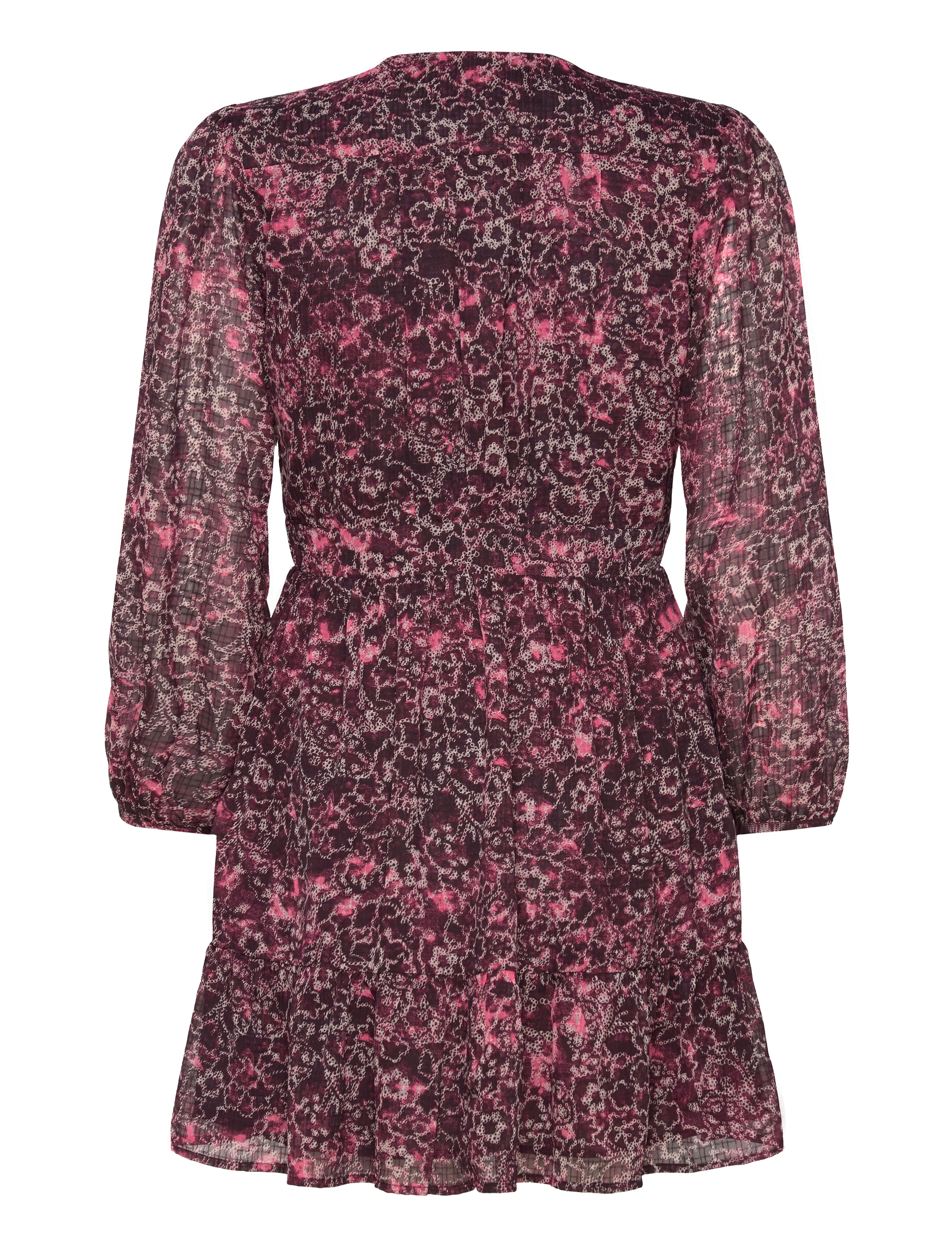 Scotch & Soda - Mini wrap dress - korte kjoler - shibori floral pink - 1