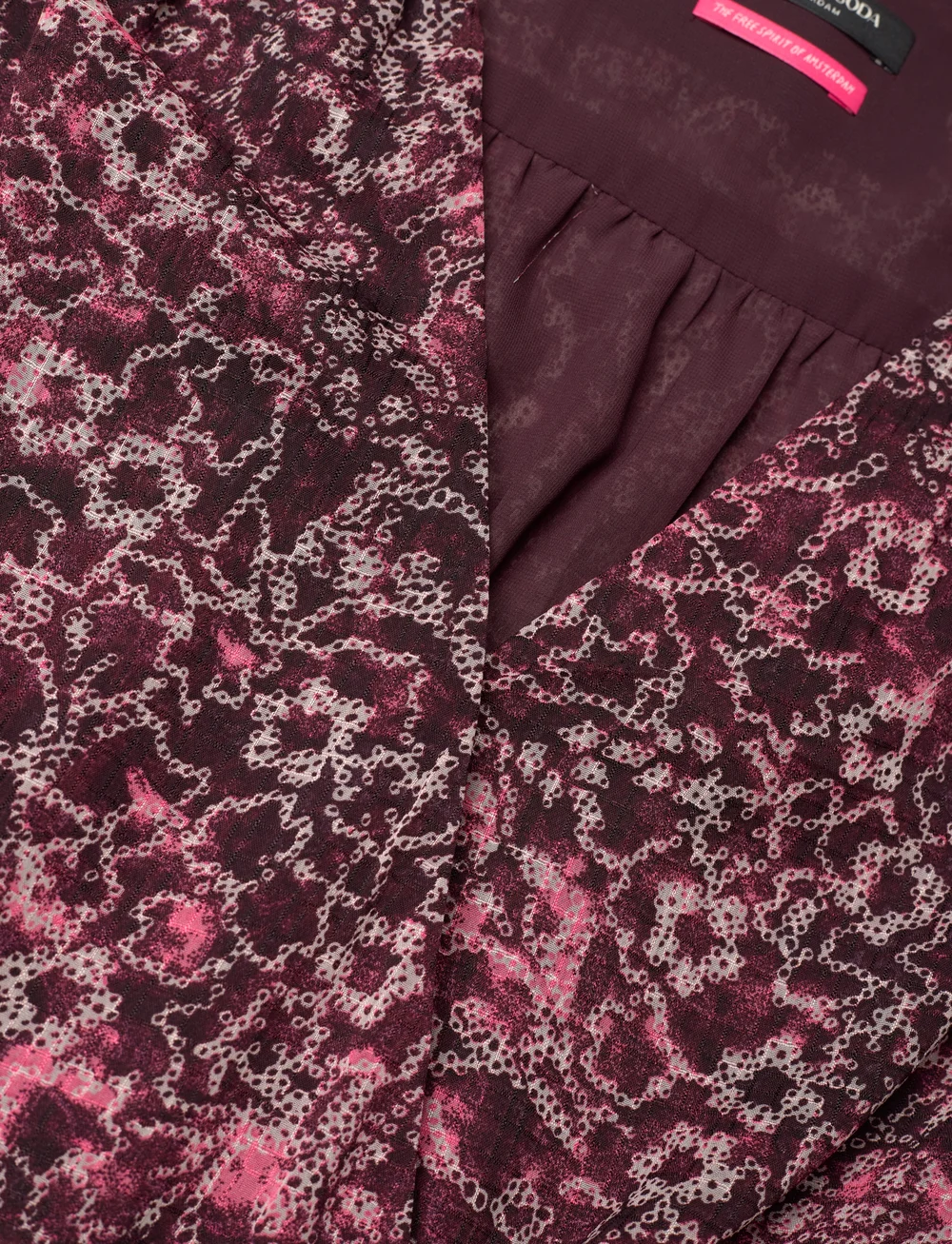 Scotch & Soda - Mini wrap dress - wrap dresses - shibori floral pink - 2