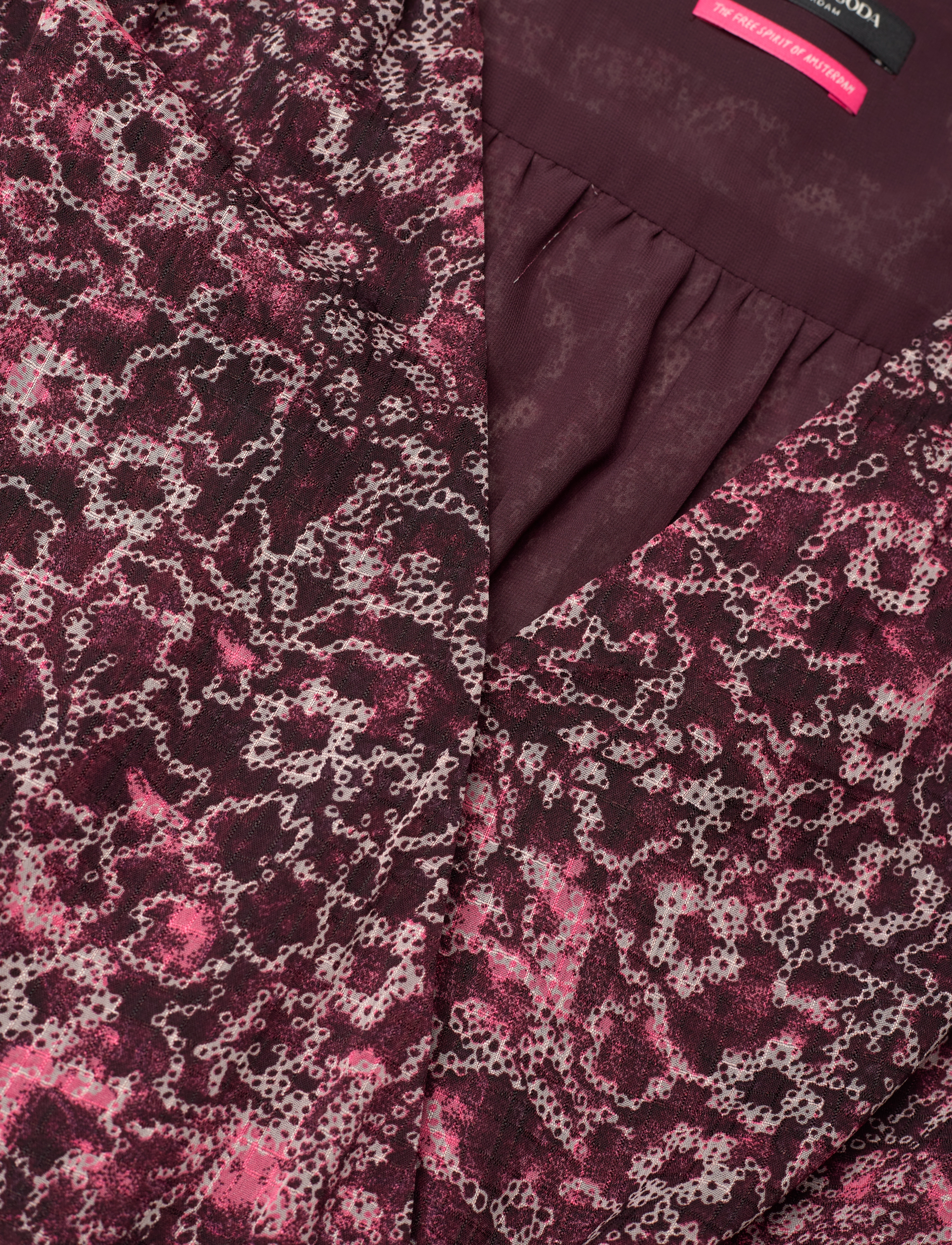Scotch & Soda - Mini wrap dress - korte kjoler - shibori floral pink - 2