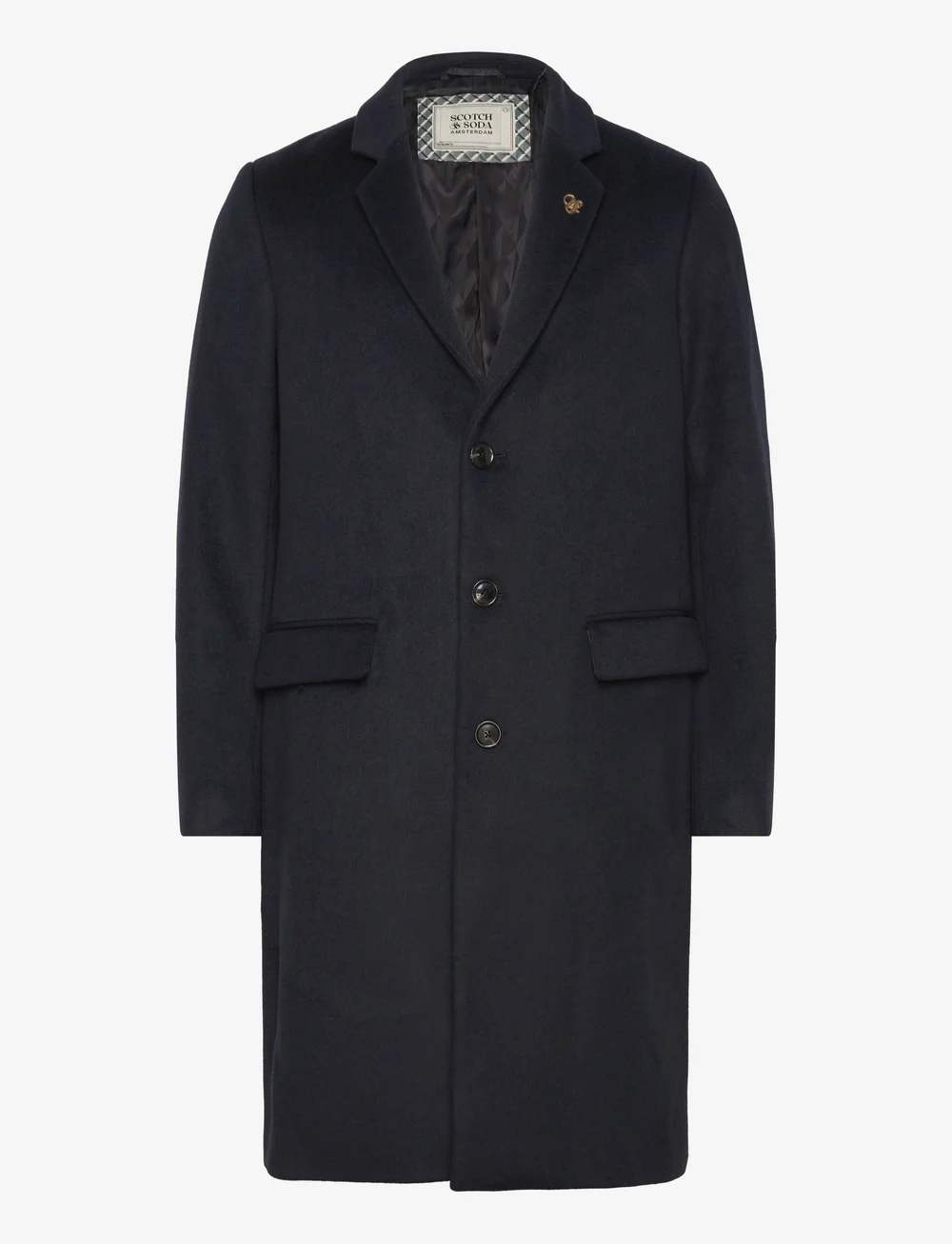 Scotch Soda Wool Classic Overcoat wollen jassen winkel bij Booztlet