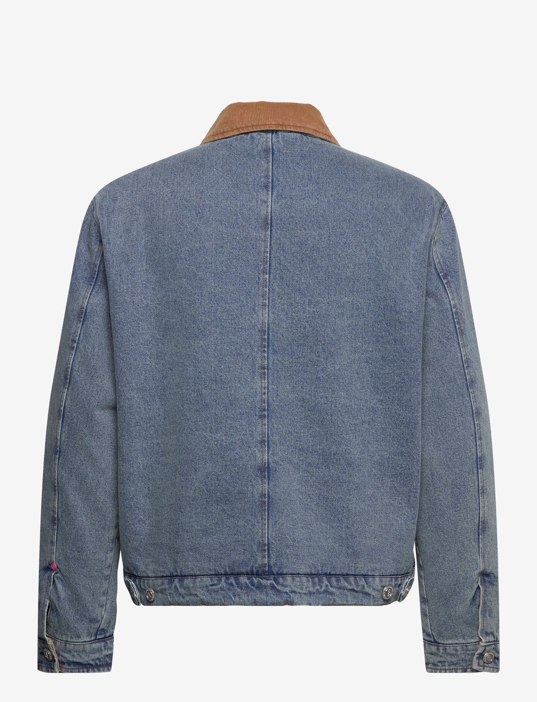 Scotch & Soda - Cord collar indigo teddy jacket - vestes en jean non doublées - washed indigo - 1