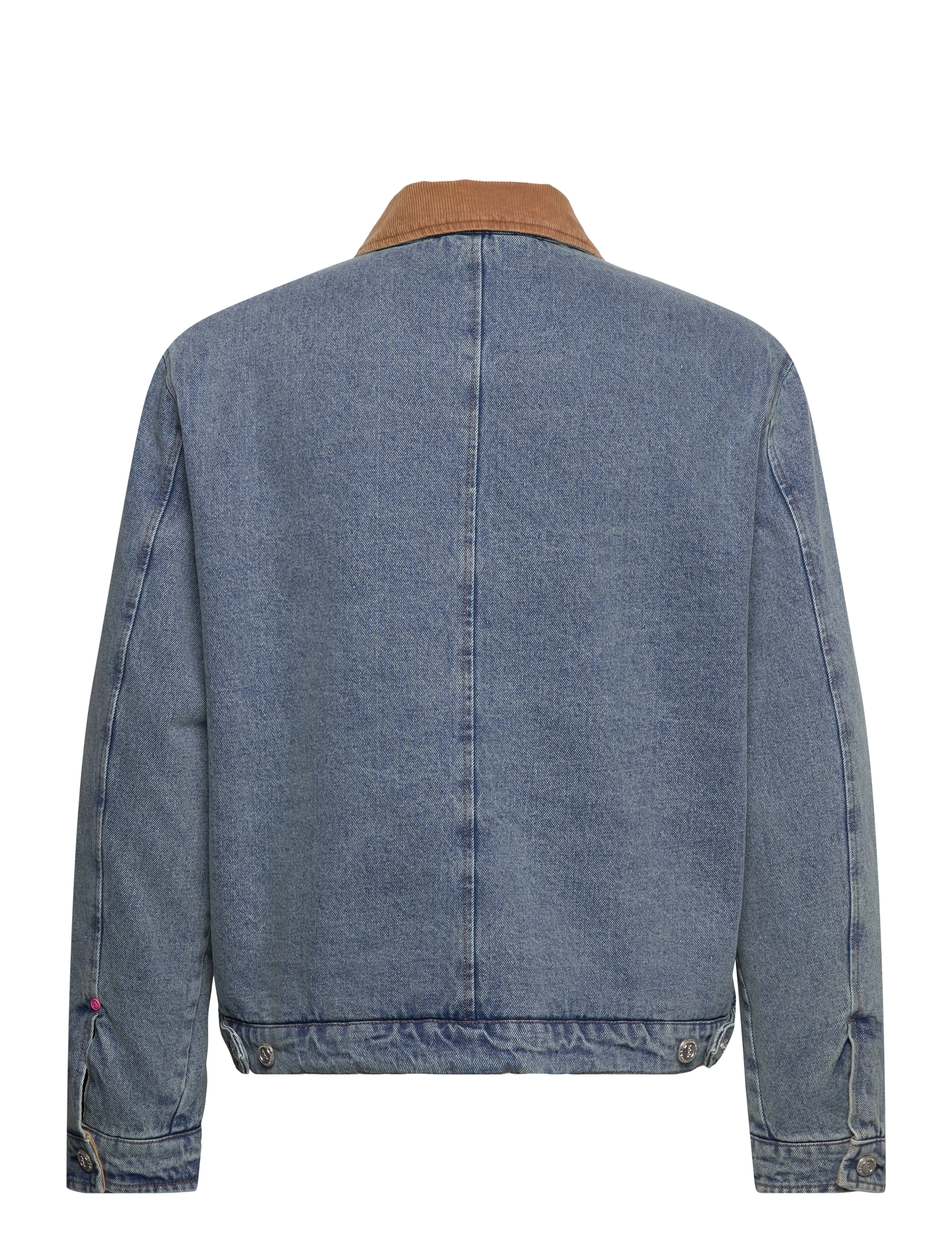 Scotch & Soda - Cord collar indigo teddy jacket - washed indigo - 1