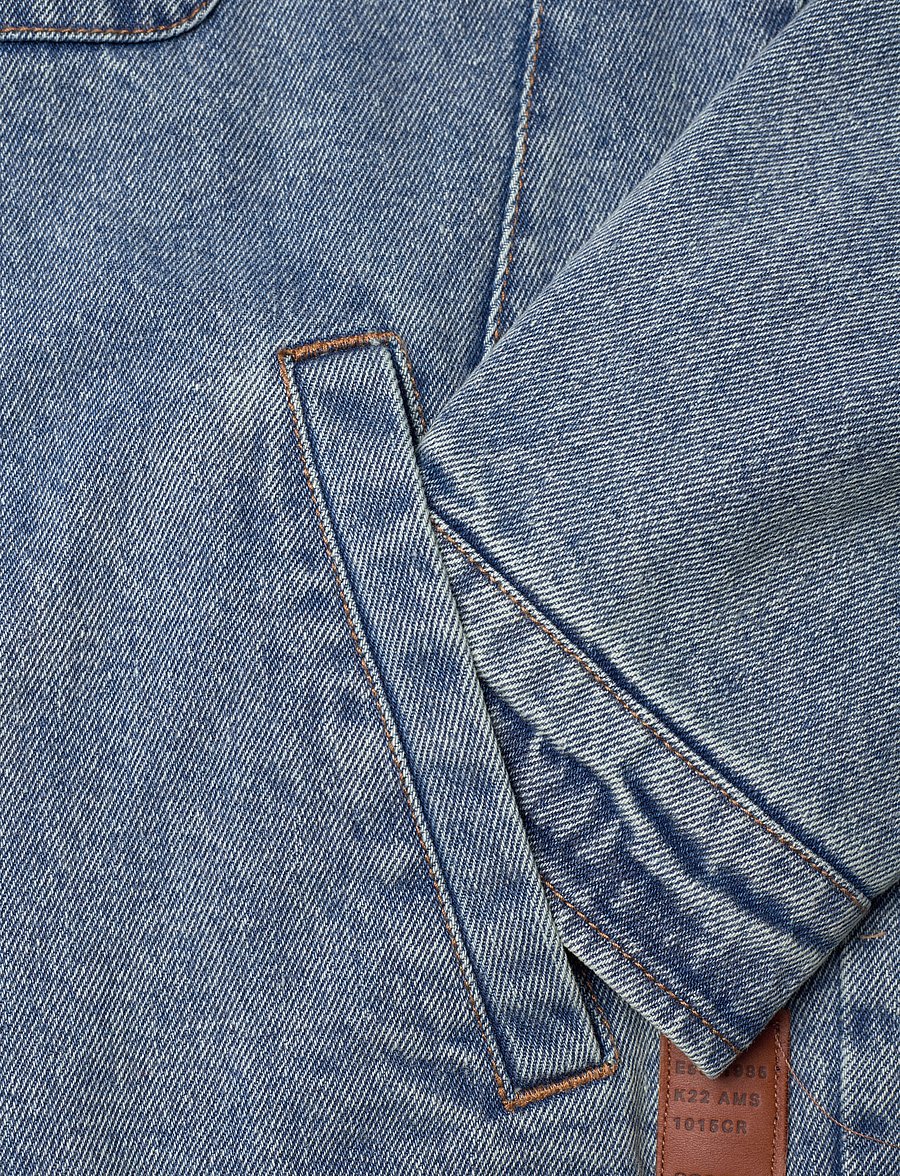 Scotch & Soda - Cord collar indigo teddy jacket - washed indigo - 3